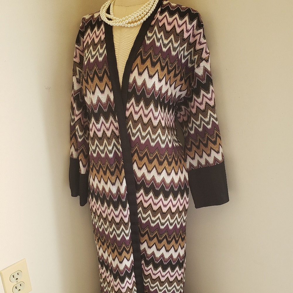 NEWPORT NEWS PRETTY CHEVRON MIDI SWEATER - Picture 3 of 6